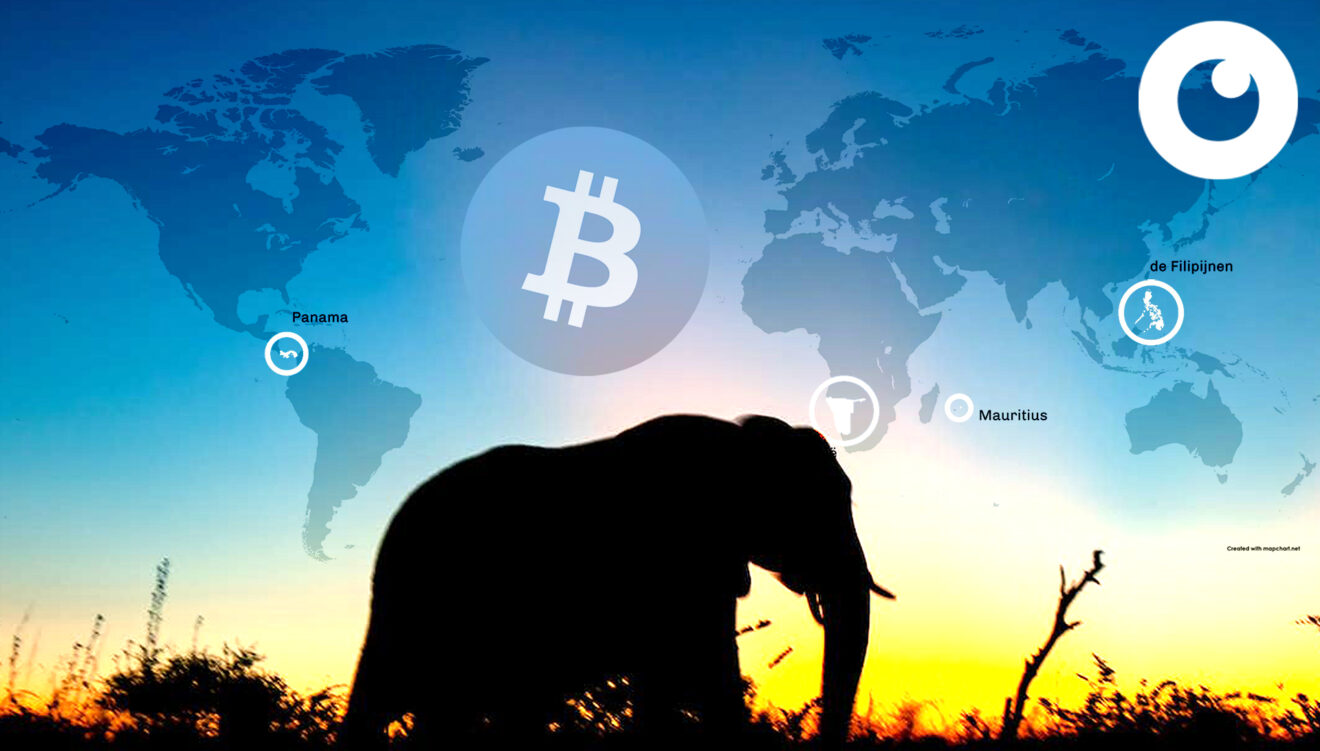 #234 Bitcoin als veelkleurige olifant
