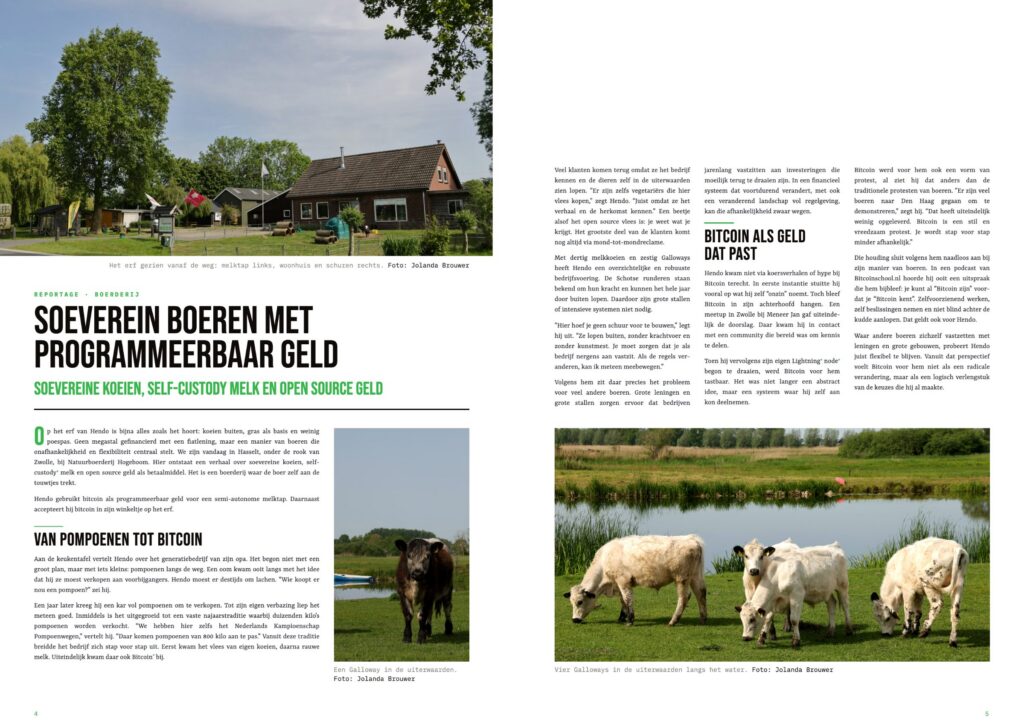 Spread uit Bitcoin Focus Magazine #3: Reportage: Soeverein boeren met programmeerbaar geld