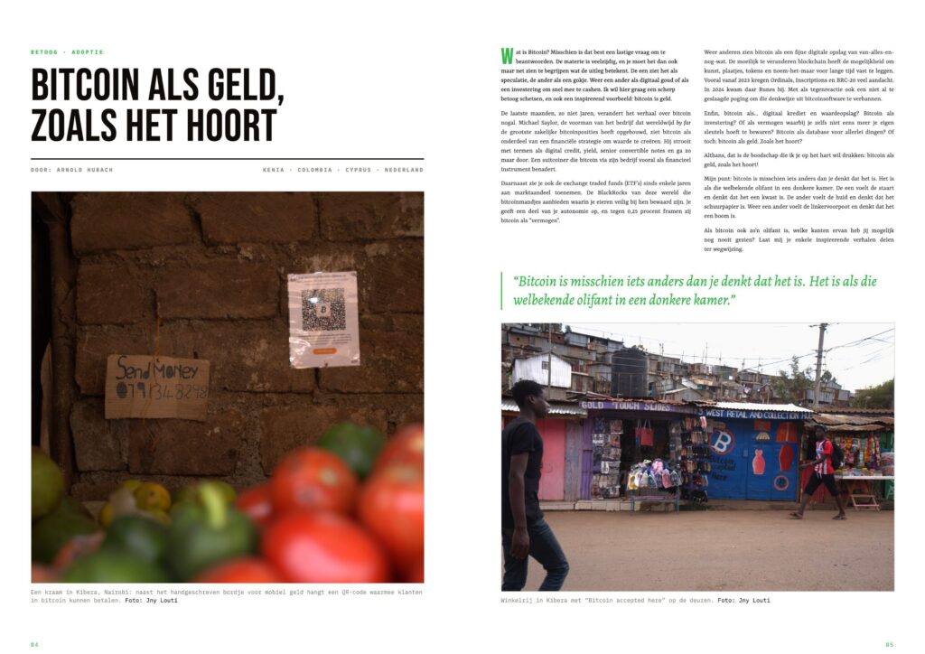 Spread uit Bitcoin Focus Magazine #3: Betoog: Bitcoin als geld, zoals het hoort